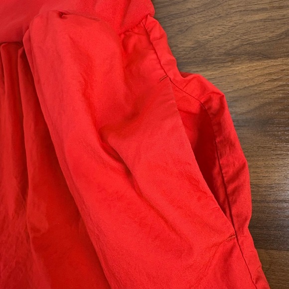 J.Crew Womens Red Tiered Mixed Media Midi Dress Sleeveless Pockets Size Large - Picture 4 of 11